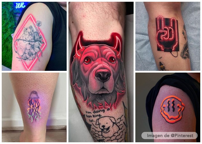 tatuajes con estilo neon