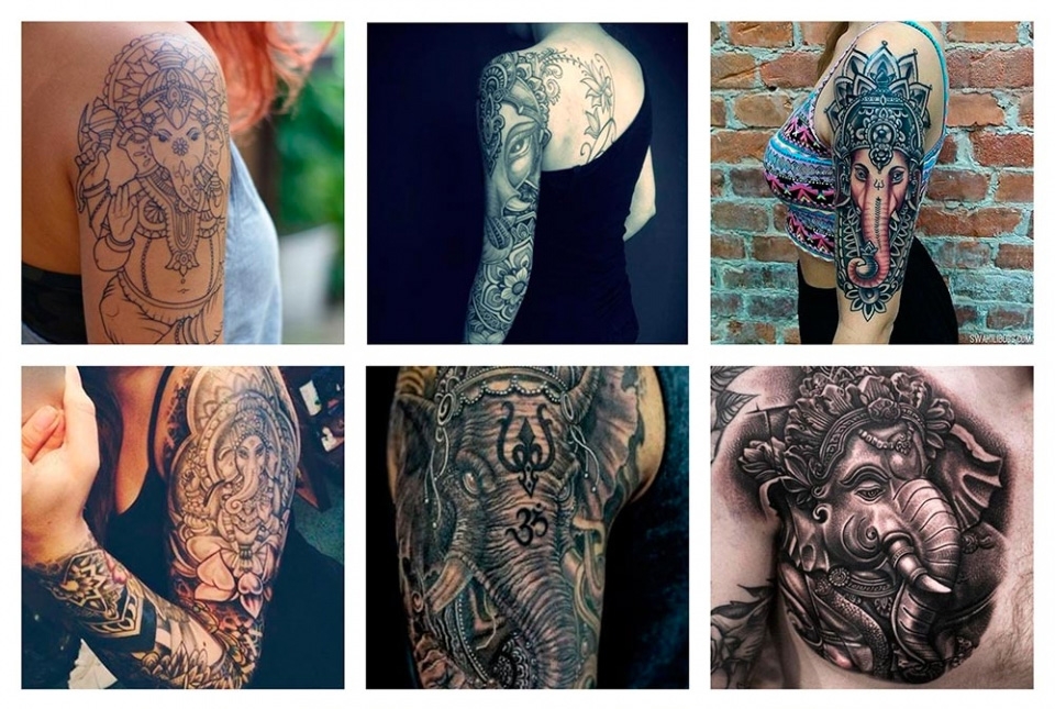 ▷ Ganesha tatuaje, tipos y significado - Camaleon Tattoo