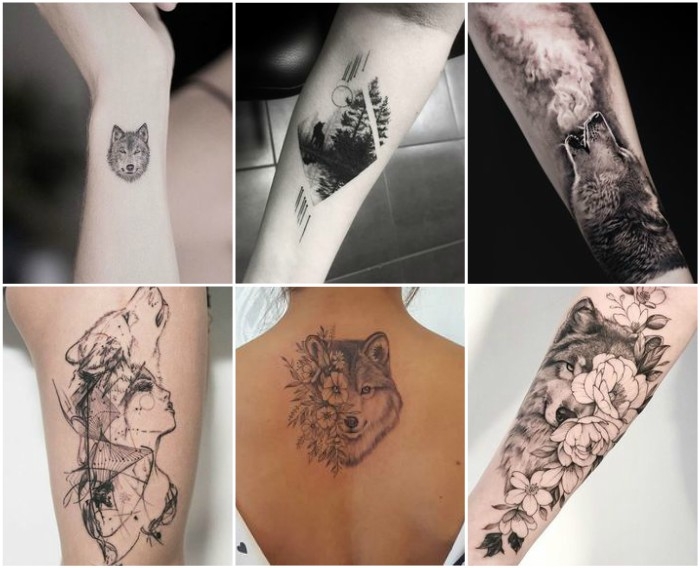 Tatuajes de lobo: lobo realista, tatuajes de lobo en pareja o lobo indio