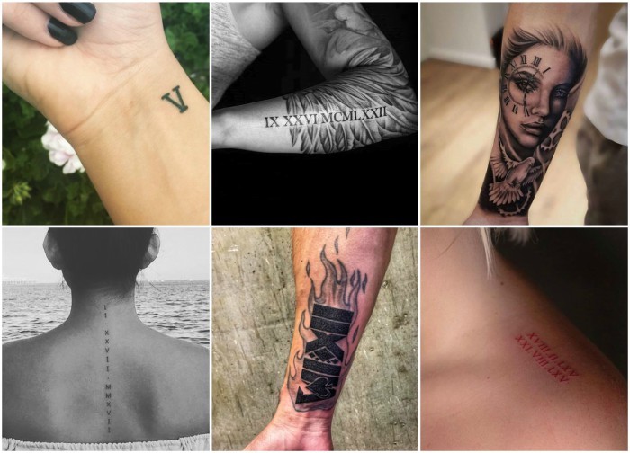 ᐈ Tatuajes de números romanos - Camaleon Tattoo