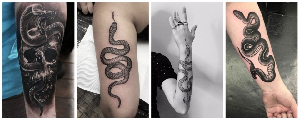 Imágenes tatuajes de serpientes en los brazos