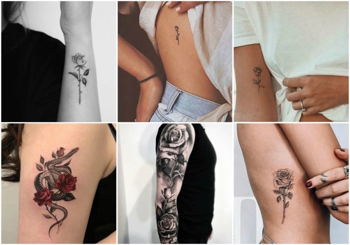 tatuajes de rosas para mujeres