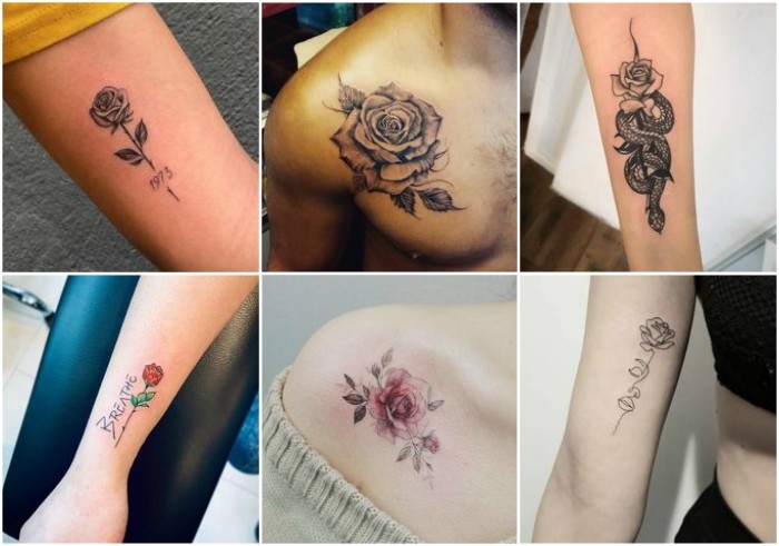 tatuajes de rosas pequenas