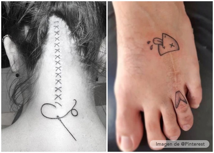 ideas de tatuajes con cicatrices