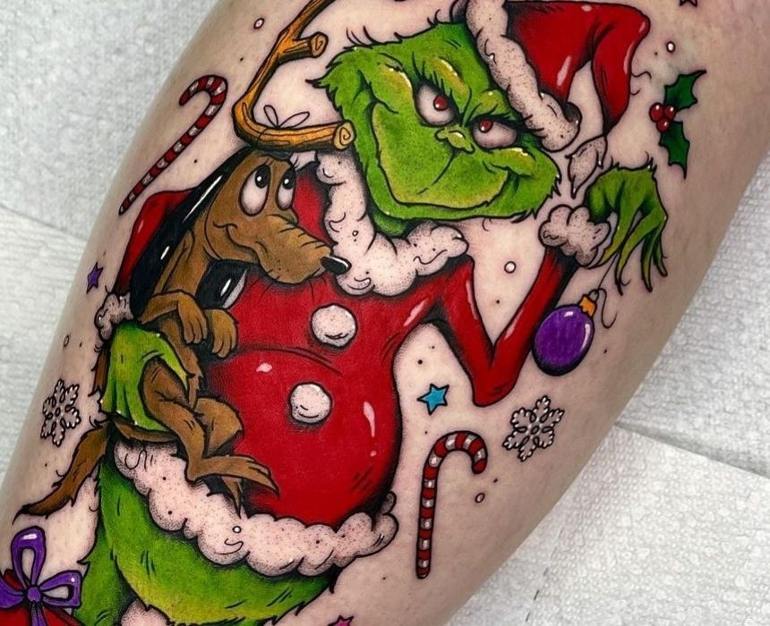 tatuaje grinch